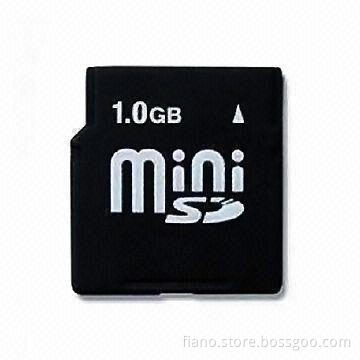 Mini SD Memory Card with High-transfer Rate and 128MB to 8GB Capacity